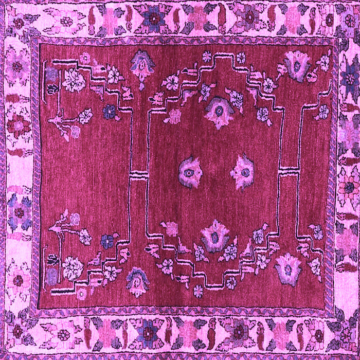 Square Persian Purple Traditional Rug, tr4230pur