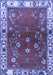 Machine Washable Persian Blue Traditional Rug, wshtr4230blu