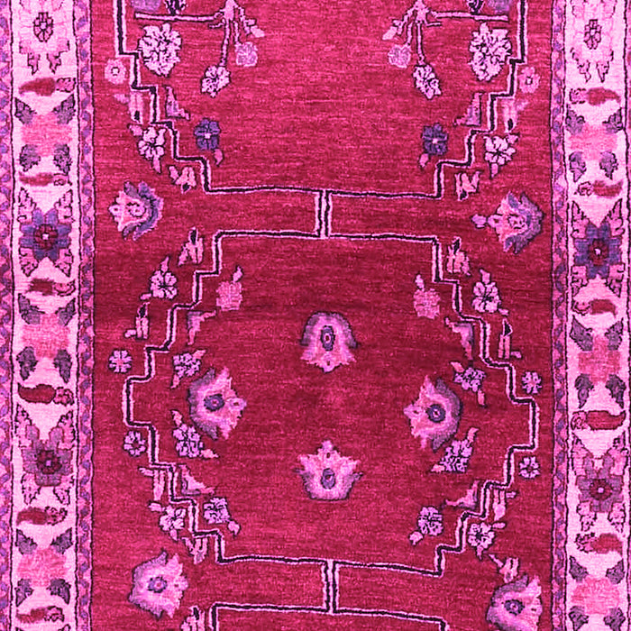 Machine Washable Persian Pink Traditional Rug, wshtr4230pnk