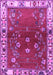 Machine Washable Persian Purple Traditional Area Rugs, wshtr4230pur