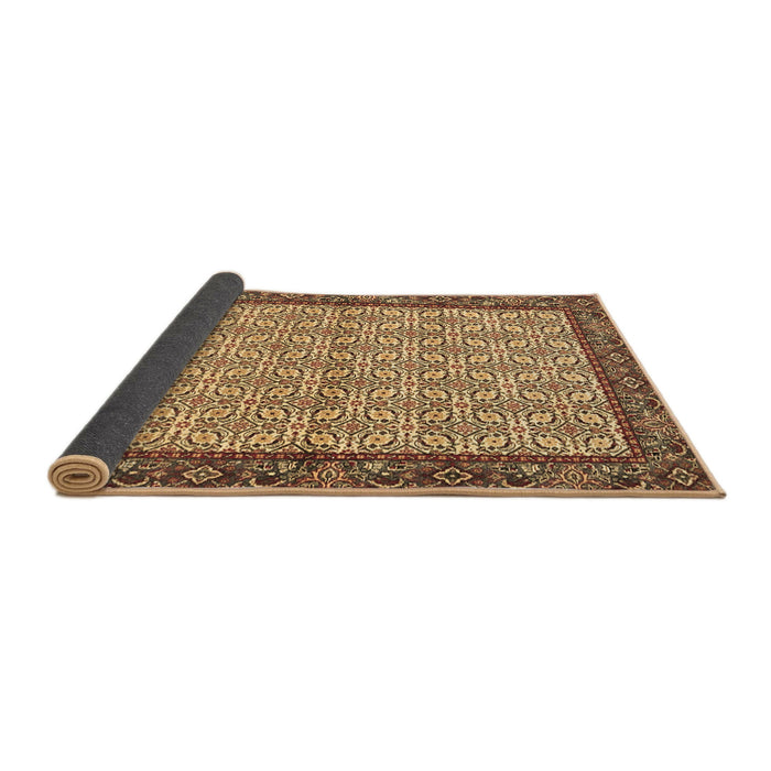 Sideview of Persian Brown Traditional Rug, tr4231brn