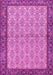 Machine Washable Persian Pink Traditional Rug, wshtr4231pnk