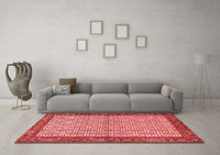 Machine Washable Persian Red Traditional Rug, wshtr4231red