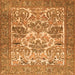 Serging Thickness of Animal Orange Traditional Rug, tr4232org