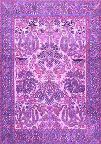 Animal Purple Traditional Rug, tr4232pur