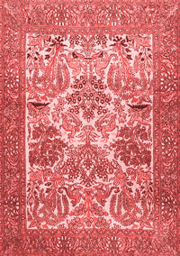 Animal Red Traditional Rug, tr4232red