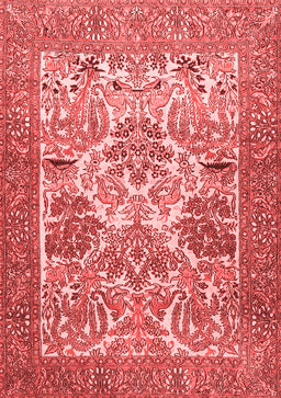 Animal Red Traditional Area Rugs