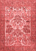 Animal Red Traditional Area Rugs