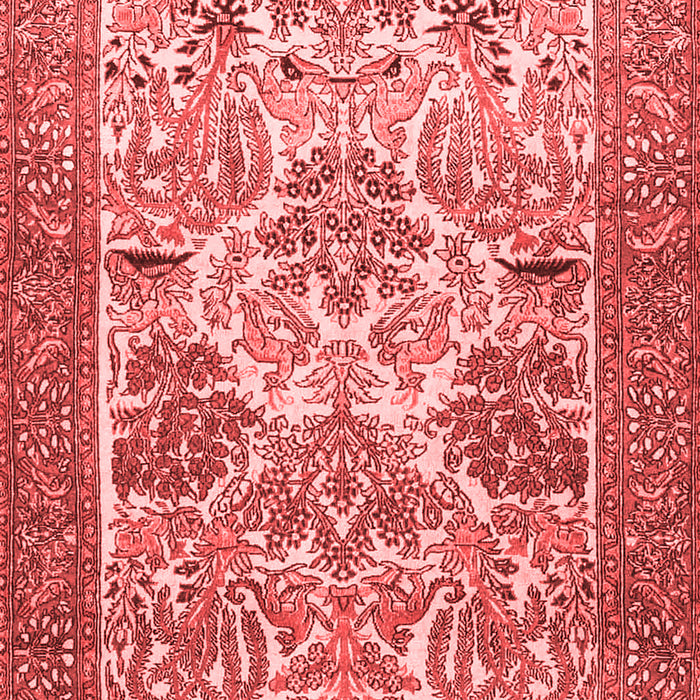 Animal Red Traditional Area Rugs