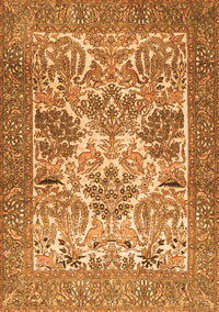 Animal Orange Traditional Rug, tr4232org