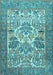 Machine Washable Animal Light Blue Traditional Rug, wshtr4232lblu