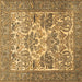 Square Machine Washable Animal Brown Traditional Rug, wshtr4232brn