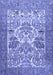 Animal Blue Traditional Rug, tr4232blu