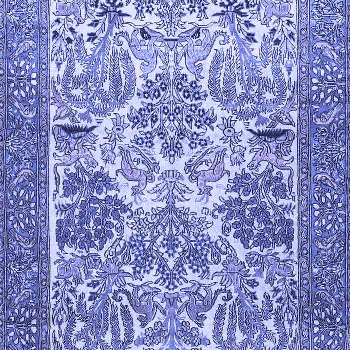Animal Blue Traditional Rug, tr4232blu