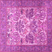 Square Machine Washable Animal Pink Traditional Rug, wshtr4232pnk