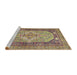 Sideview of Machine Washable Traditional Sienna Brown Rug, wshtr4233