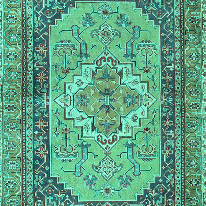 Machine Washable Persian Turquoise Traditional Area Rugs, wshtr4233turq