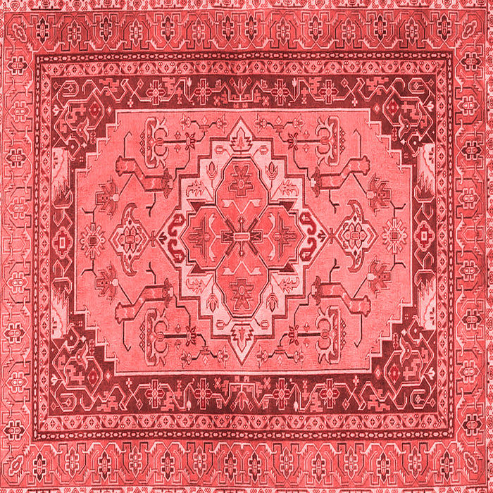 Machine Washable Persian Red Traditional Rug, wshtr4233red
