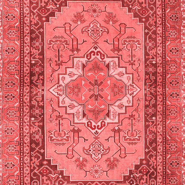 Machine Washable Persian Red Traditional Rug, wshtr4233red