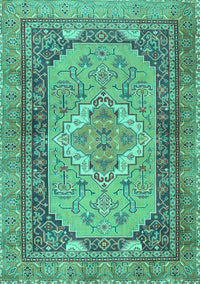 Persian Turquoise Traditional Rug, tr4233turq