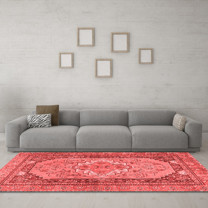 Traditional Red Washable Rugs