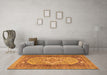 Machine Washable Persian Orange Traditional Area Rugs in a Living Room, wshtr4233org