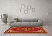 Machine Washable Persian Orange Traditional Area Rugs in a Living Room, wshtr4234org