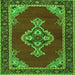 Serging Thickness of Persian Green Traditional Rug, tr4234grn