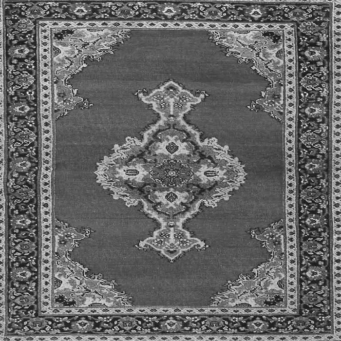 Round Machine Washable Persian Gray Traditional Rug, wshtr4234gry