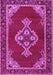 Machine Washable Persian Pink Traditional Rug, wshtr4234pnk