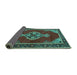 Sideview of Persian Turquoise Traditional Rug, tr4234turq