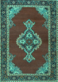 Persian Turquoise Traditional Rug, tr4234turq
