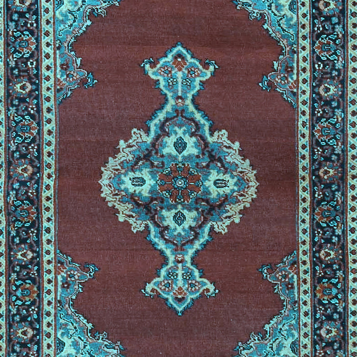 Machine Washable Persian Light Blue Traditional Rug, wshtr4234lblu