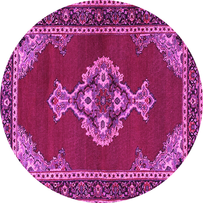 Round Persian Pink Traditional Rug, tr4234pnk