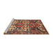 Sideview of Machine Washable Traditional Tomato Red Rug, wshtr4235