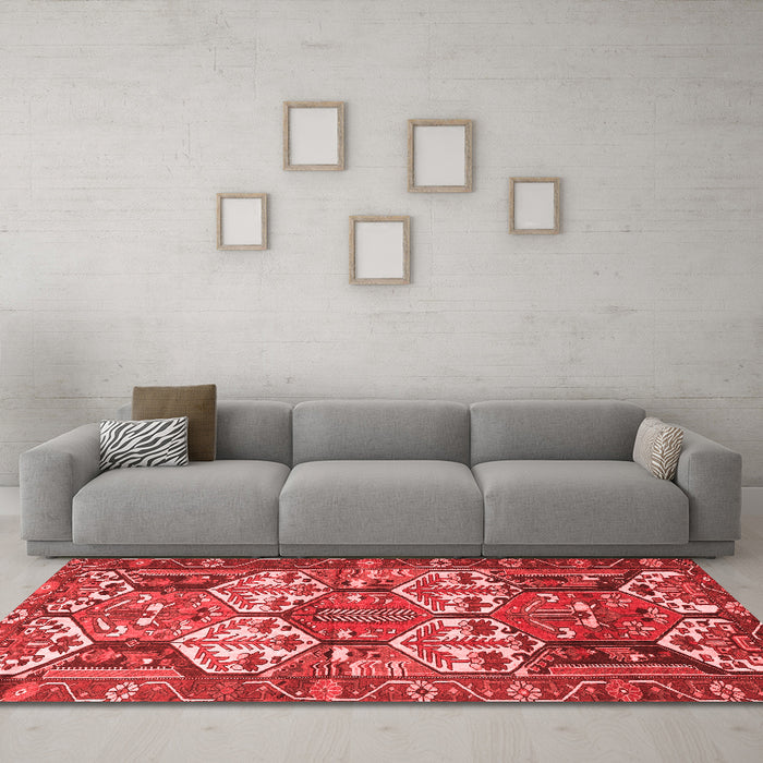 Traditional Red Washable Rugs