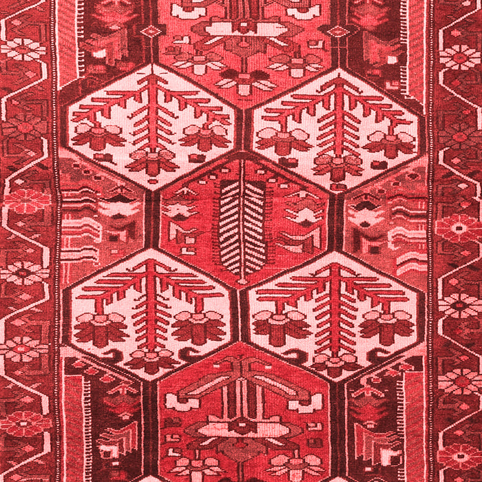 Machine Washable Persian Red Traditional Rug, wshtr4235red