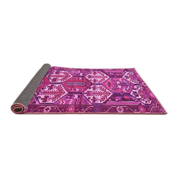 Sideview of Persian Pink Traditional Rug, tr4235pnk