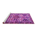 Sideview of Machine Washable Persian Purple Traditional Area Rugs, wshtr4235pur