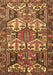 Machine Washable Persian Brown Traditional Rug, wshtr4235brn