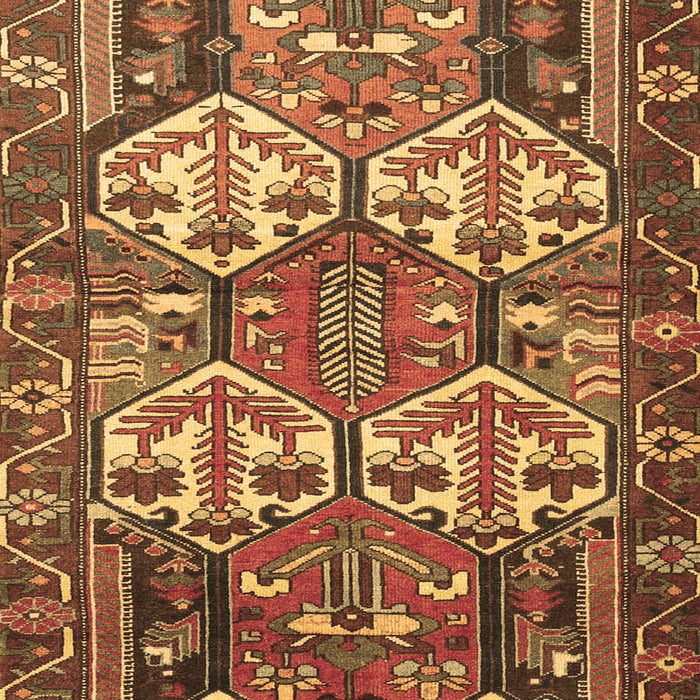 Machine Washable Persian Brown Traditional Rug, wshtr4235brn