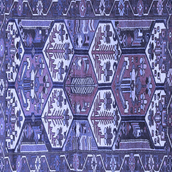 Square Persian Blue Traditional Rug, tr4235blu