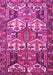 Machine Washable Persian Pink Traditional Rug, wshtr4235pnk