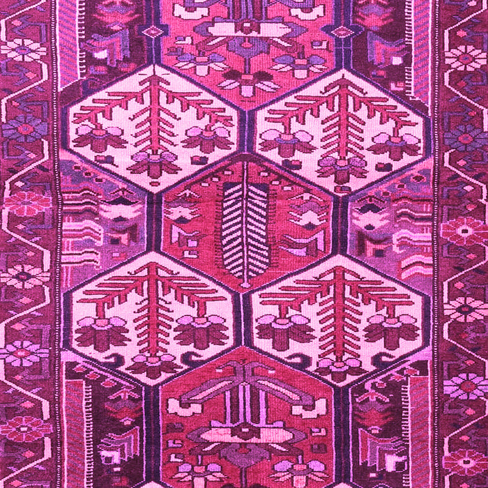 Machine Washable Persian Pink Traditional Rug, wshtr4235pnk