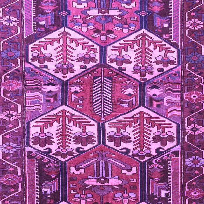 Machine Washable Persian Purple Traditional Area Rugs, wshtr4235pur