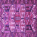 Square Persian Purple Traditional Rug, tr4235pur