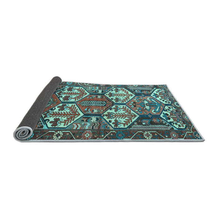 Sideview of Persian Light Blue Traditional Rug, tr4235lblu