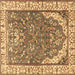 Square Machine Washable Animal Brown Traditional Rug, wshtr4236brn