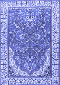 Animal Blue Traditional Rug, tr4236blu