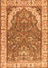 Animal Orange Traditional Rug, tr4236org